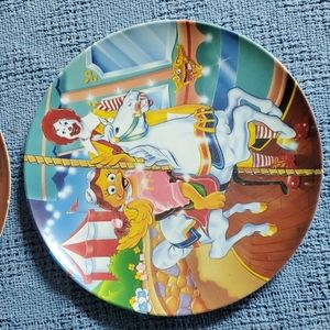 Set of Two Vintage Ronald McDonald Plates